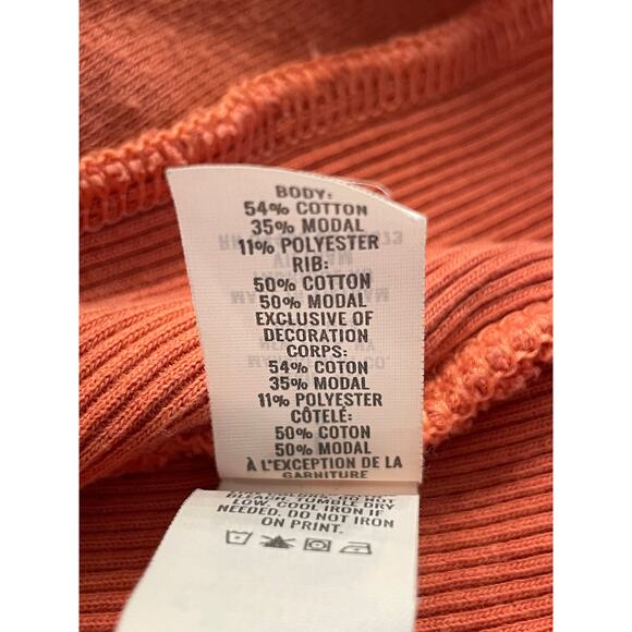 Aerie "chilled out" peach crewneck sweatshirt LG - Picture 5 of 11